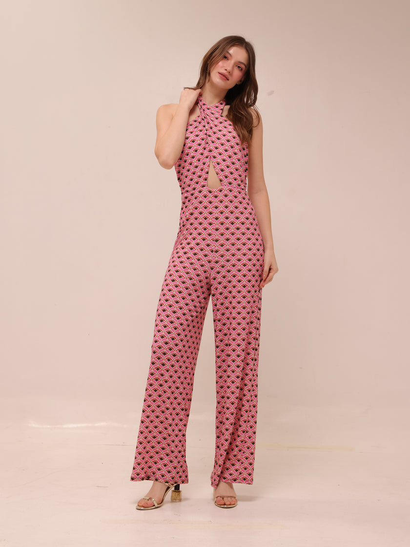 Pink Mosaic Jumpsuit