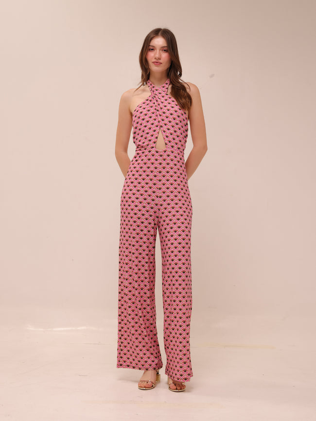 Pink Mosaic Jumpsuit