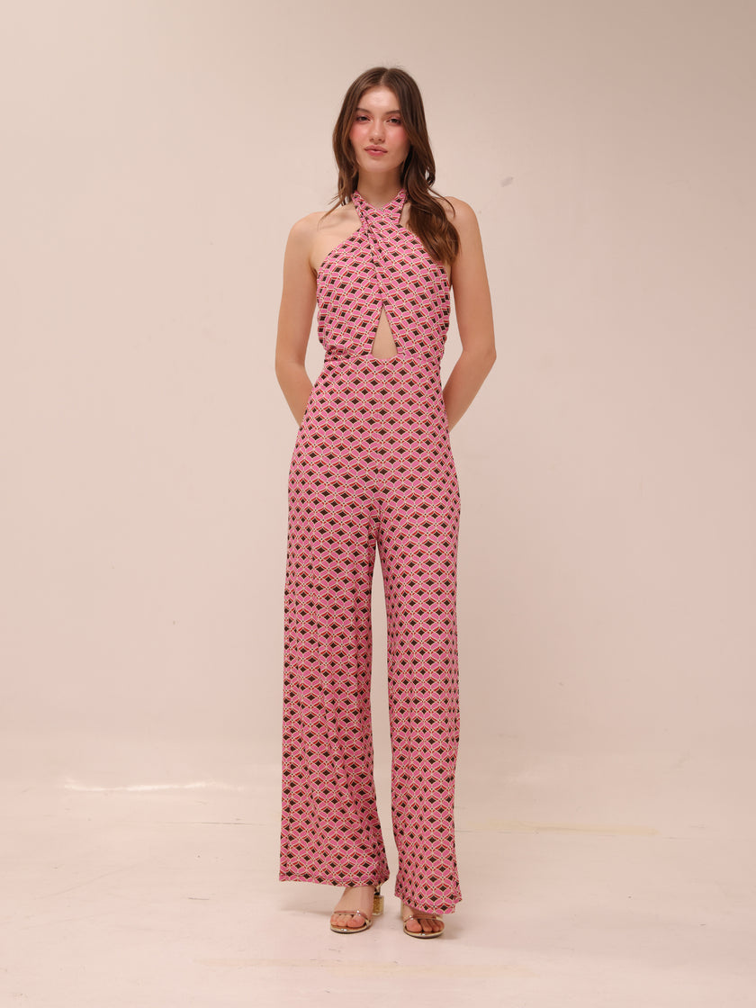Pink Mosaic Jumpsuit