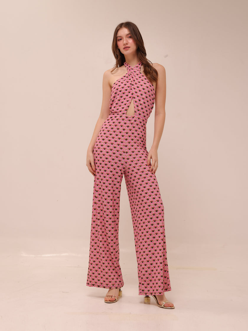 Pink Mosaic Jumpsuit
