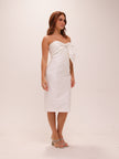 Strapless Front Bow Cocktail Dress