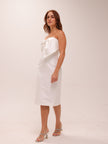 Strapless Front Bow Cocktail Dress