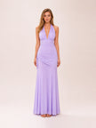 Ophelia Halter Neck Maxi Dress in Lilac