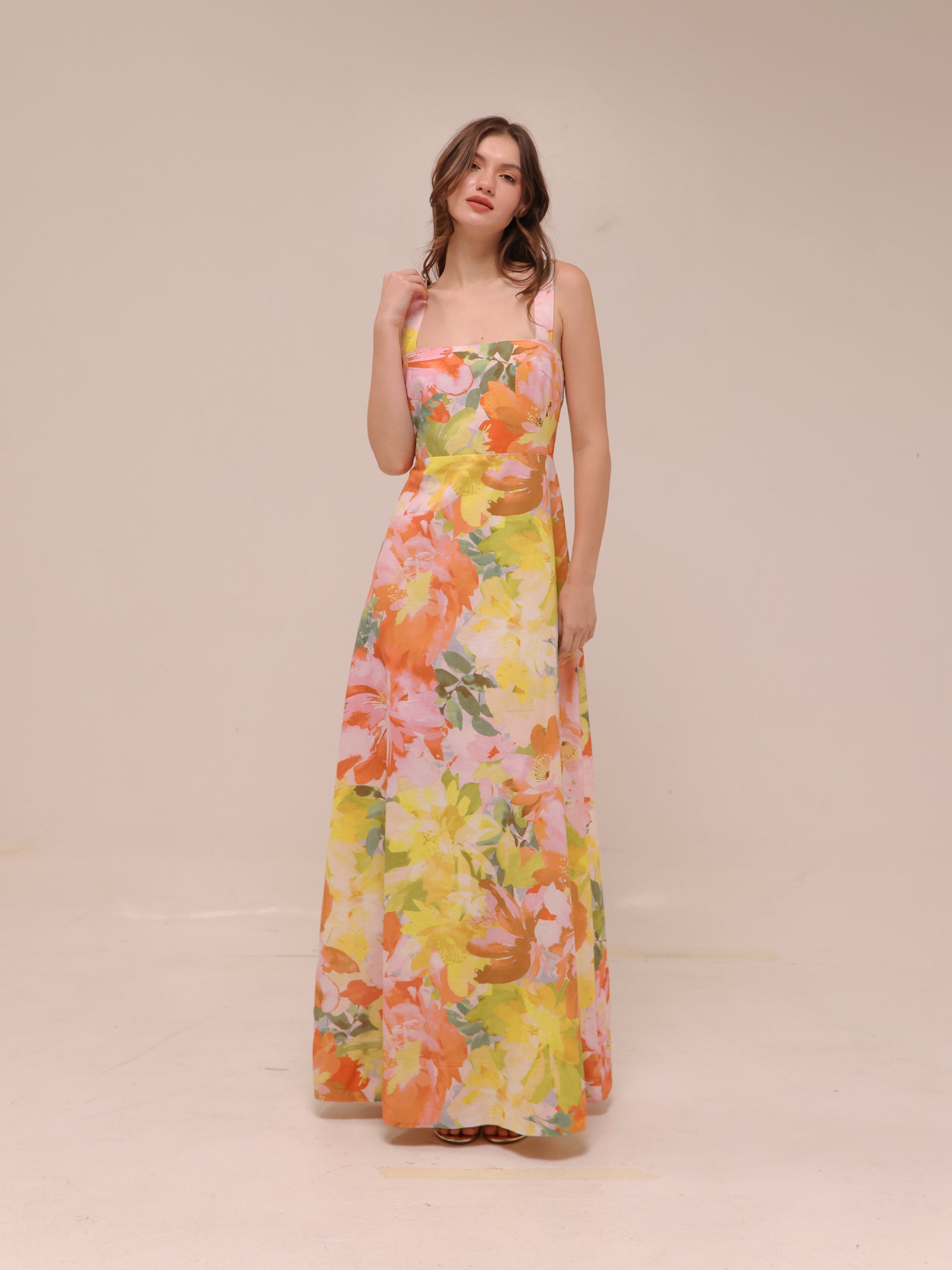 Goldie Maxi Dress in Floral Confetti
