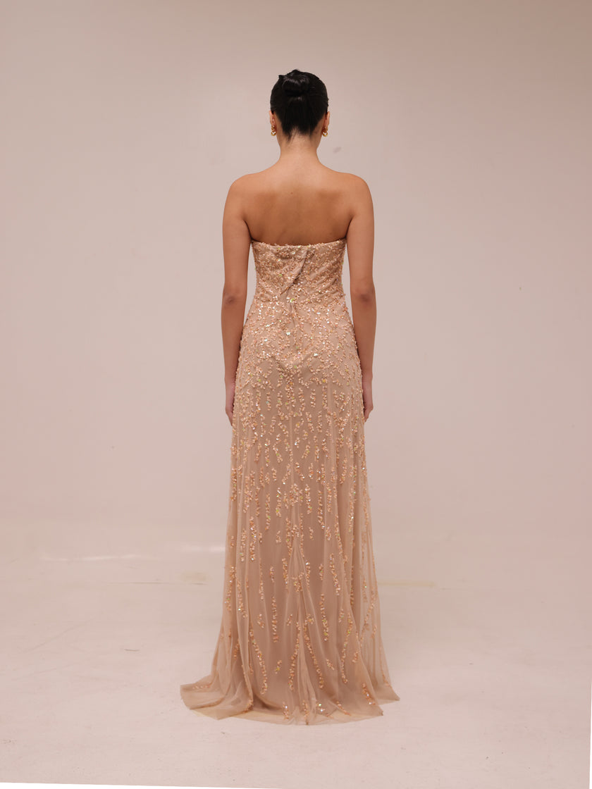 Opaline Beaded Gown