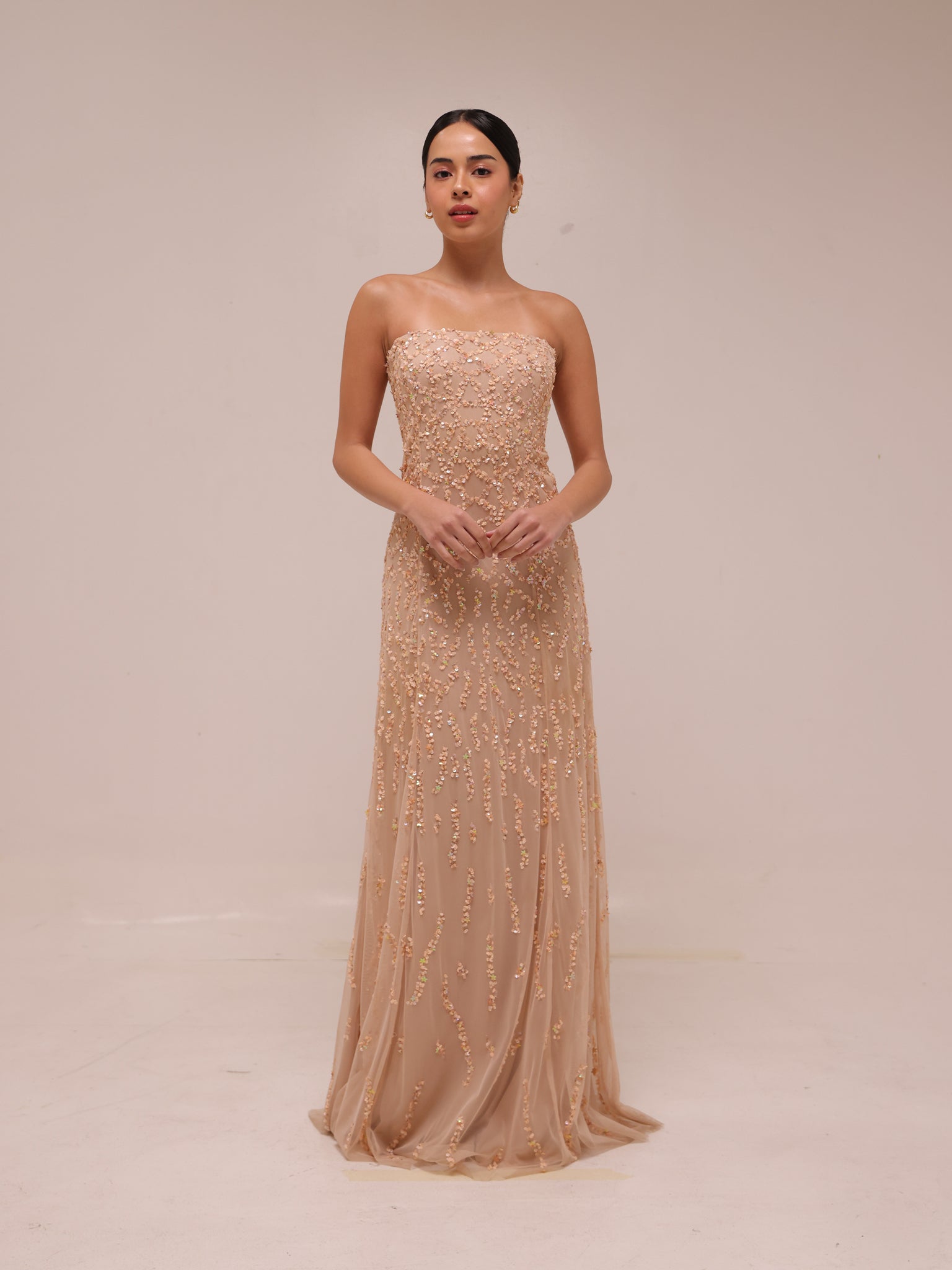 Opaline Beaded Gown