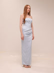 Strapless Corset Column Gown