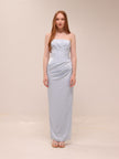 Strapless Corset Column Gown