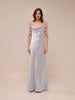Silk Slip Maxi Dress in Ice Blue