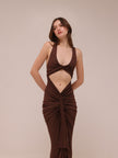 Vivenda Drape Front Dress