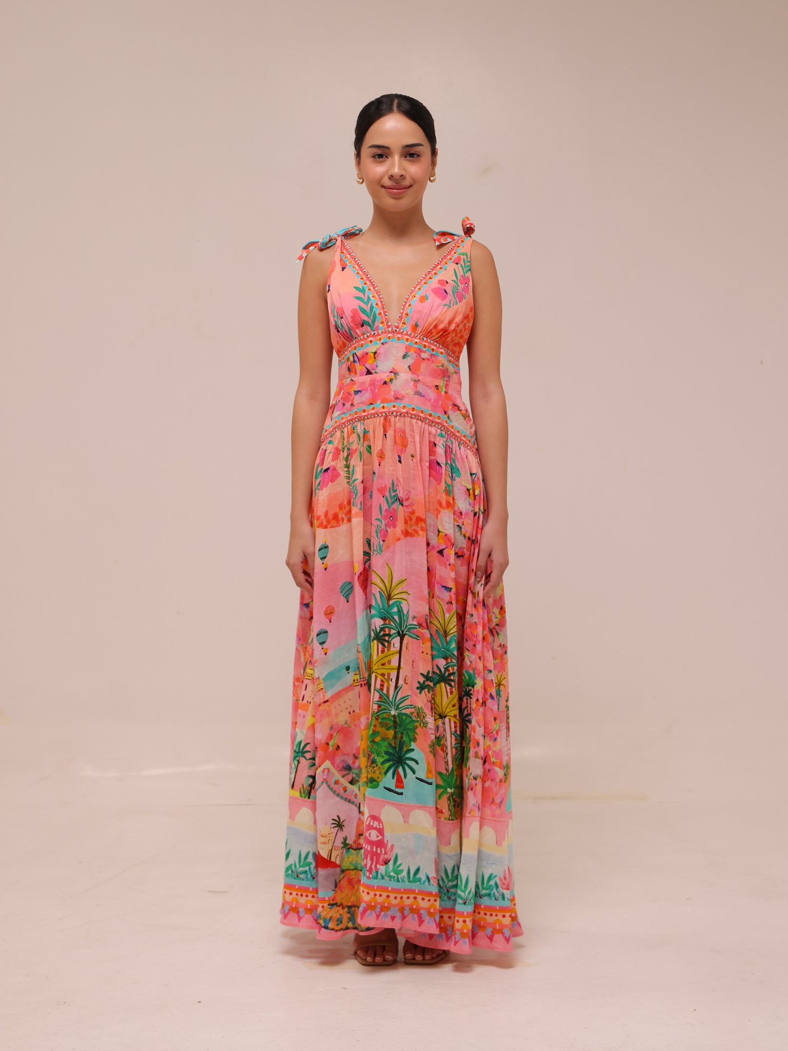 Tie Shoulder Dress Sister Sunset