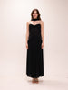 Muse Mesh Halter Gown in Black