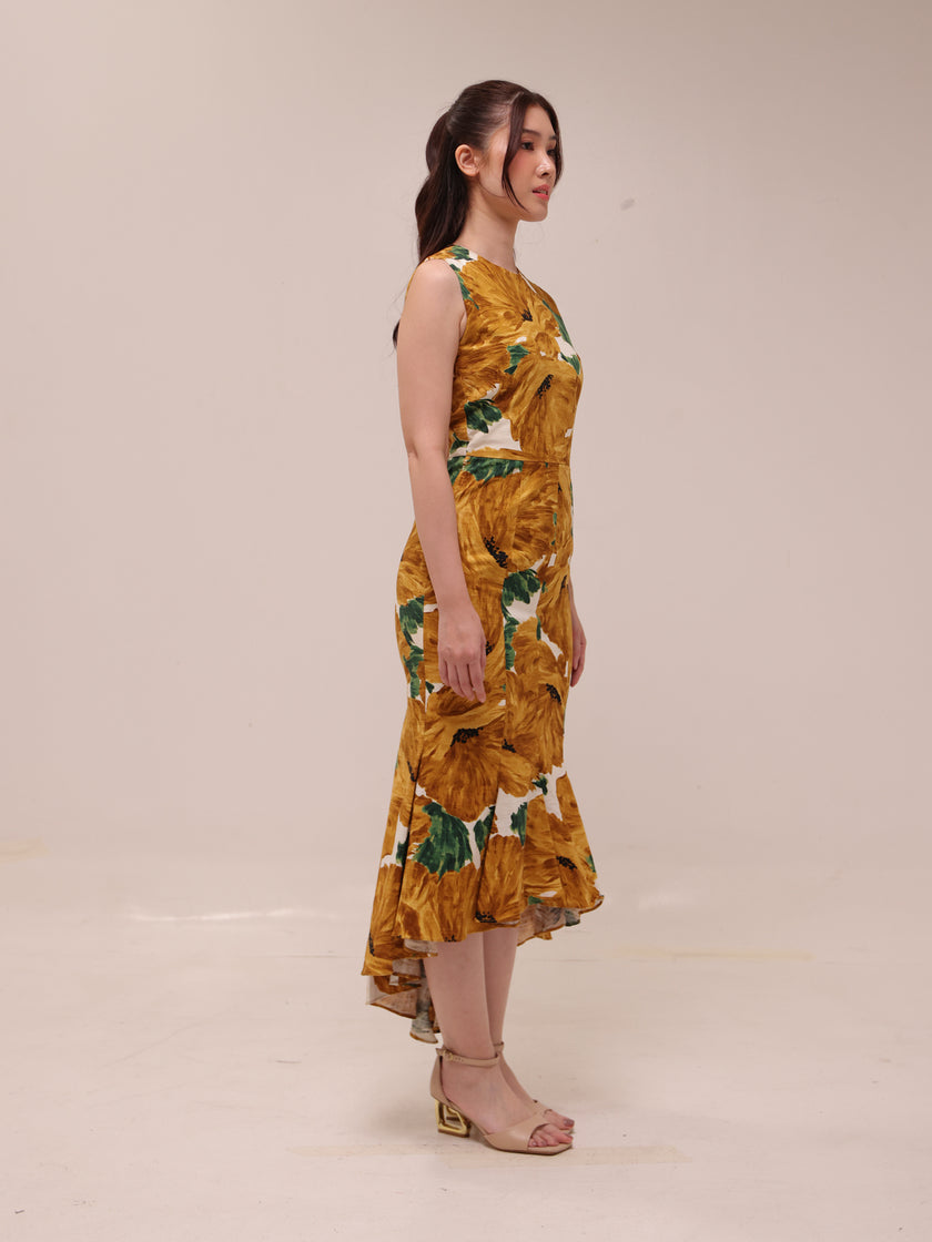 Solara Floral Midi Dress