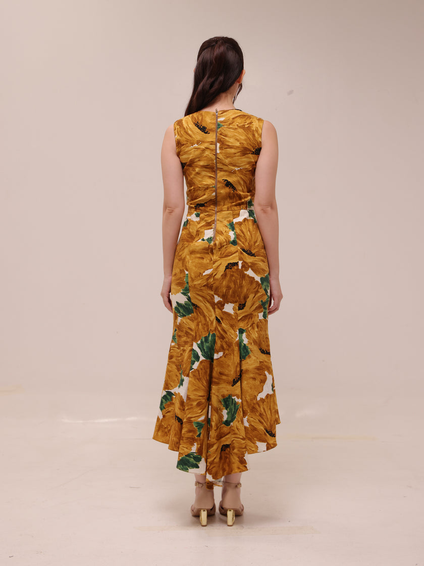 Solara Floral Midi Dress