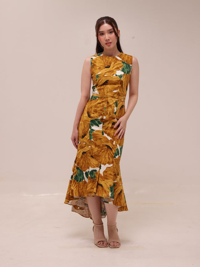 Solara Floral Midi Dress