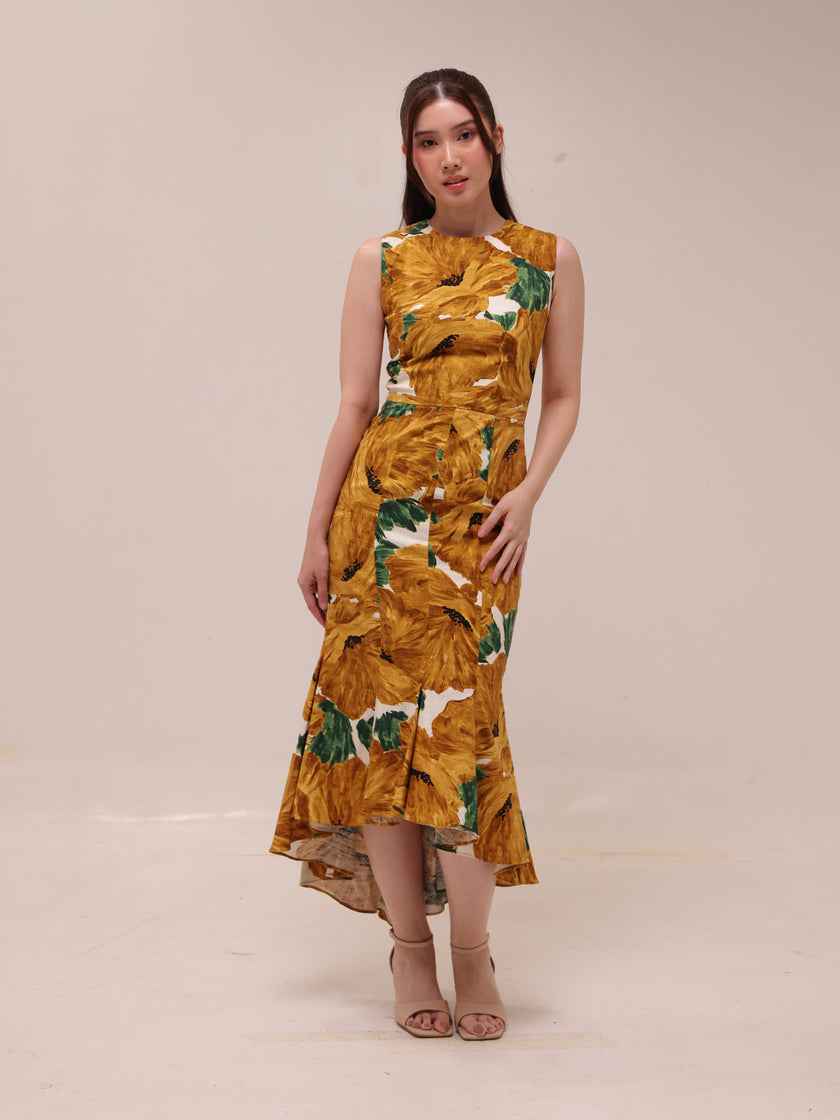 Solara Floral Midi Dress