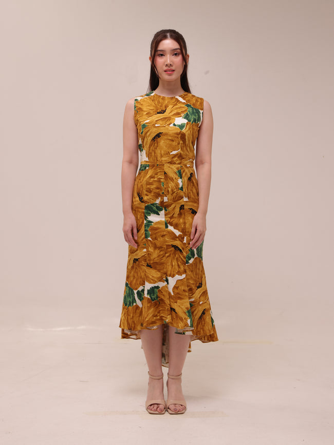 Solara Floral Midi Dress