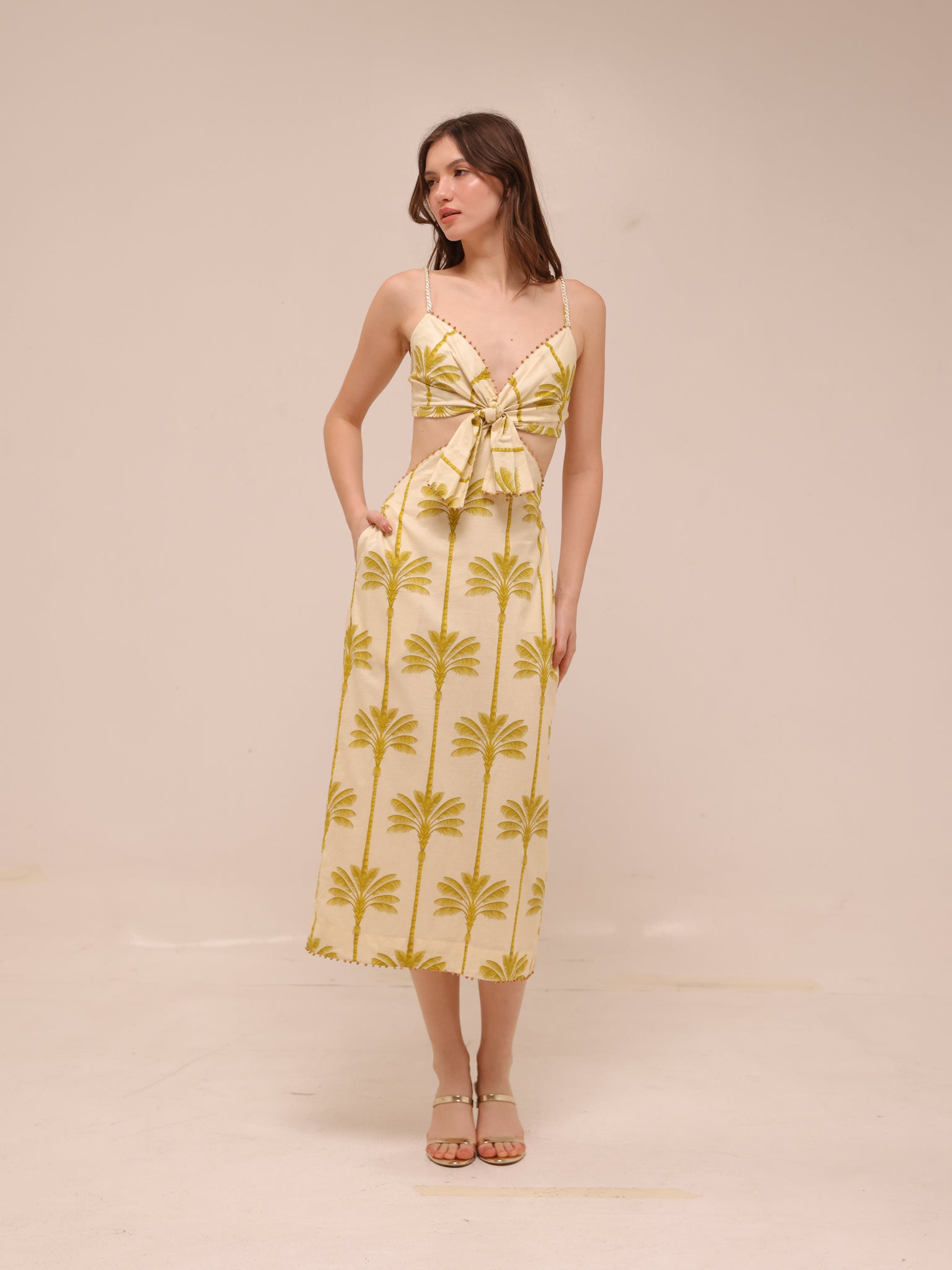 Palmera Tie-Front Dress