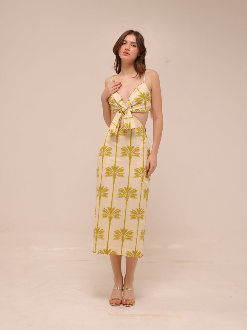 Palmera Tie-Front Dress