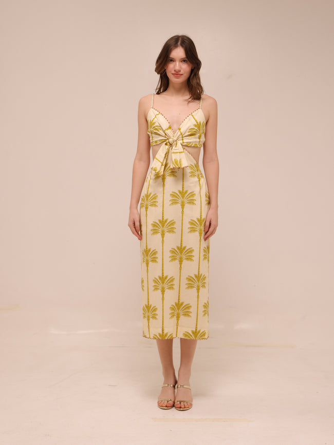 Palmera Tie-Front Dress