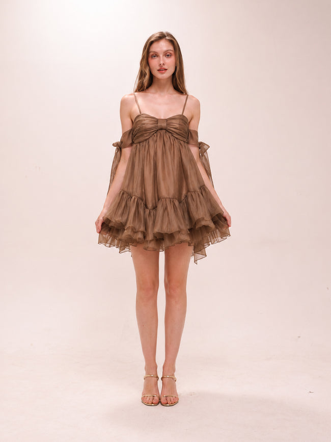 Phobe Dress in Brown