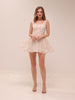 Rosette Tulle Mini Dress Pink