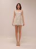 Rosette Tulle Mini Dress Sage