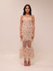 Kai Floral Strapless Midi Dress