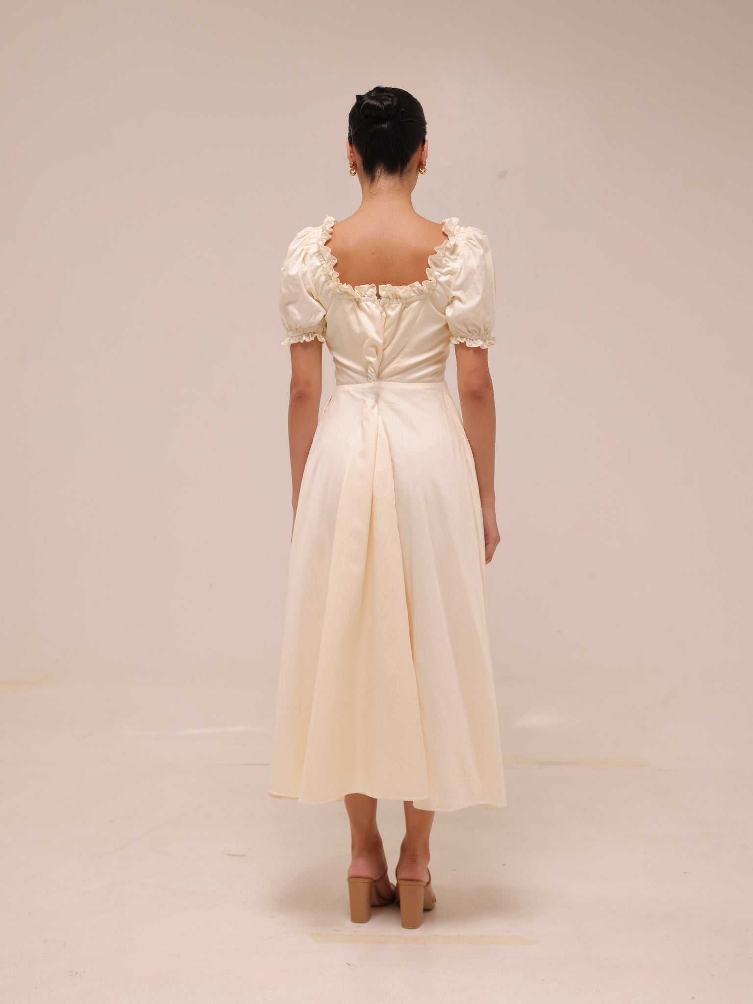 Clara Ivory Midi Dress