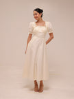 Clara Ivory Midi Dress