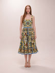 Majolica Print Cotton Dress