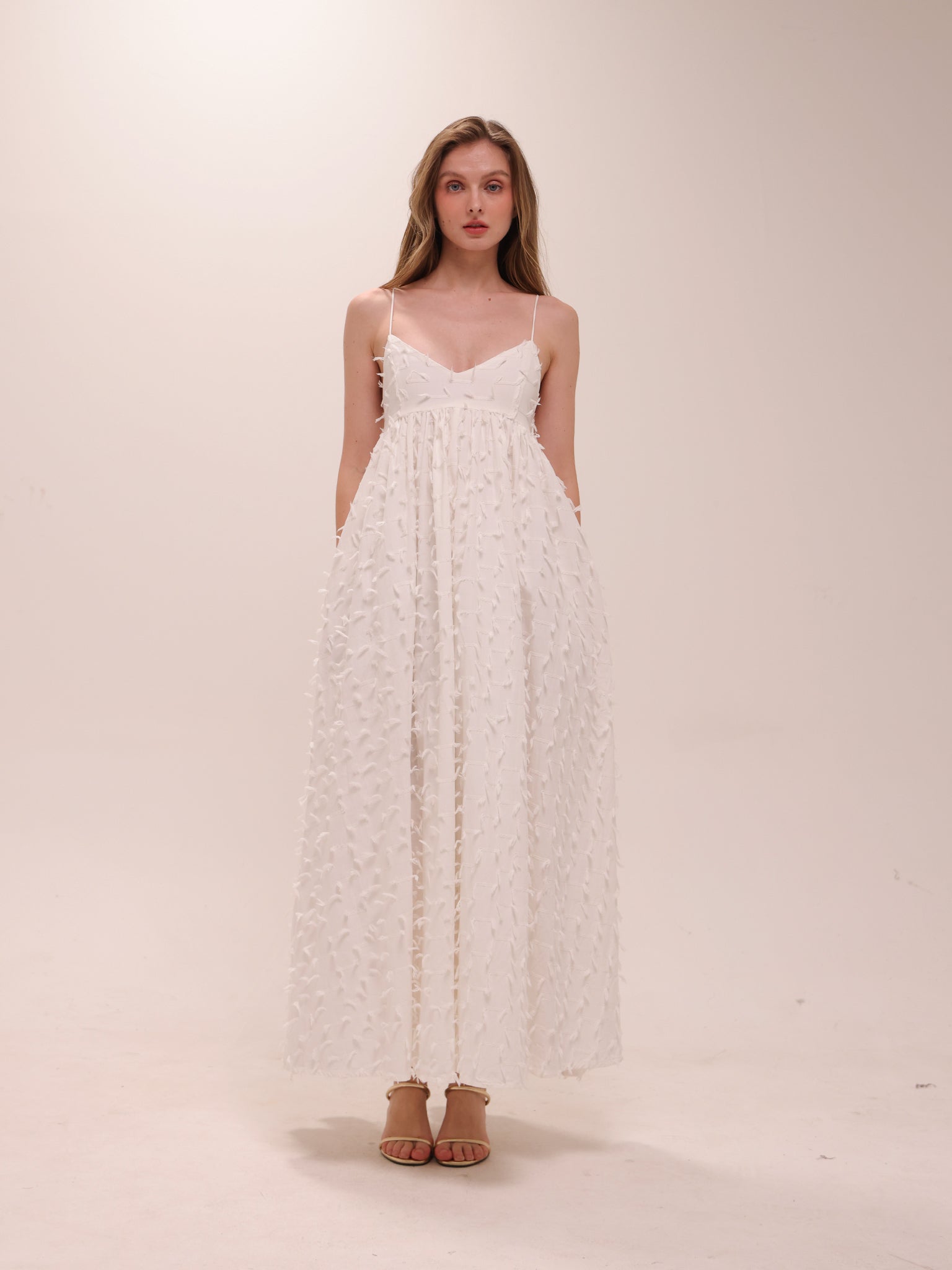 Paloma Babydoll Sleeveless Midi Dress