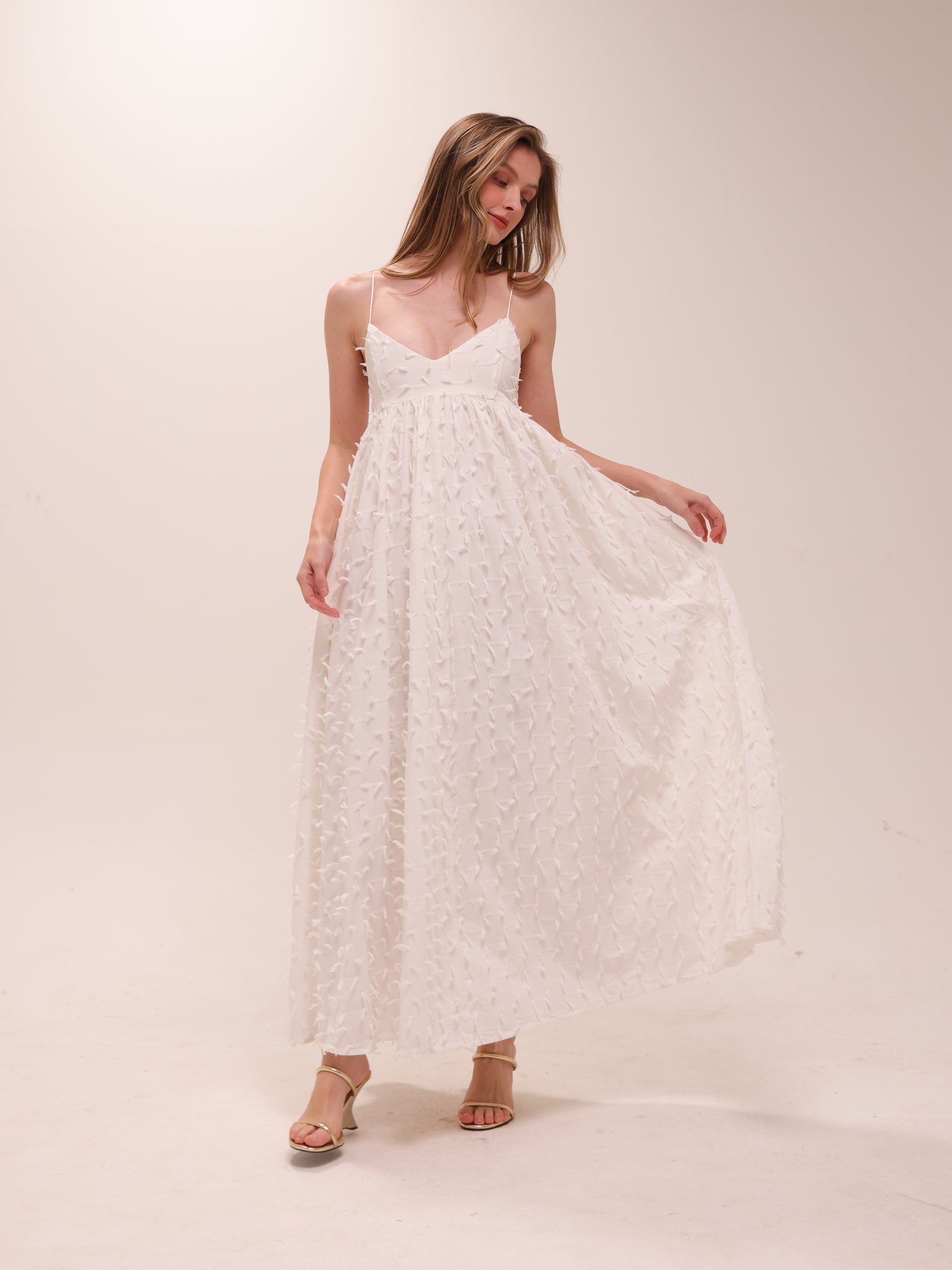 Paloma Babydoll Sleeveless Midi Dress