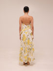 Belle One Shoulder Ruffle Gown