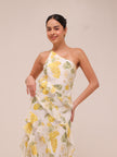 Belle One Shoulder Ruffle Gown