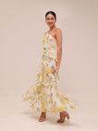 Belle One Shoulder Ruffle Gown