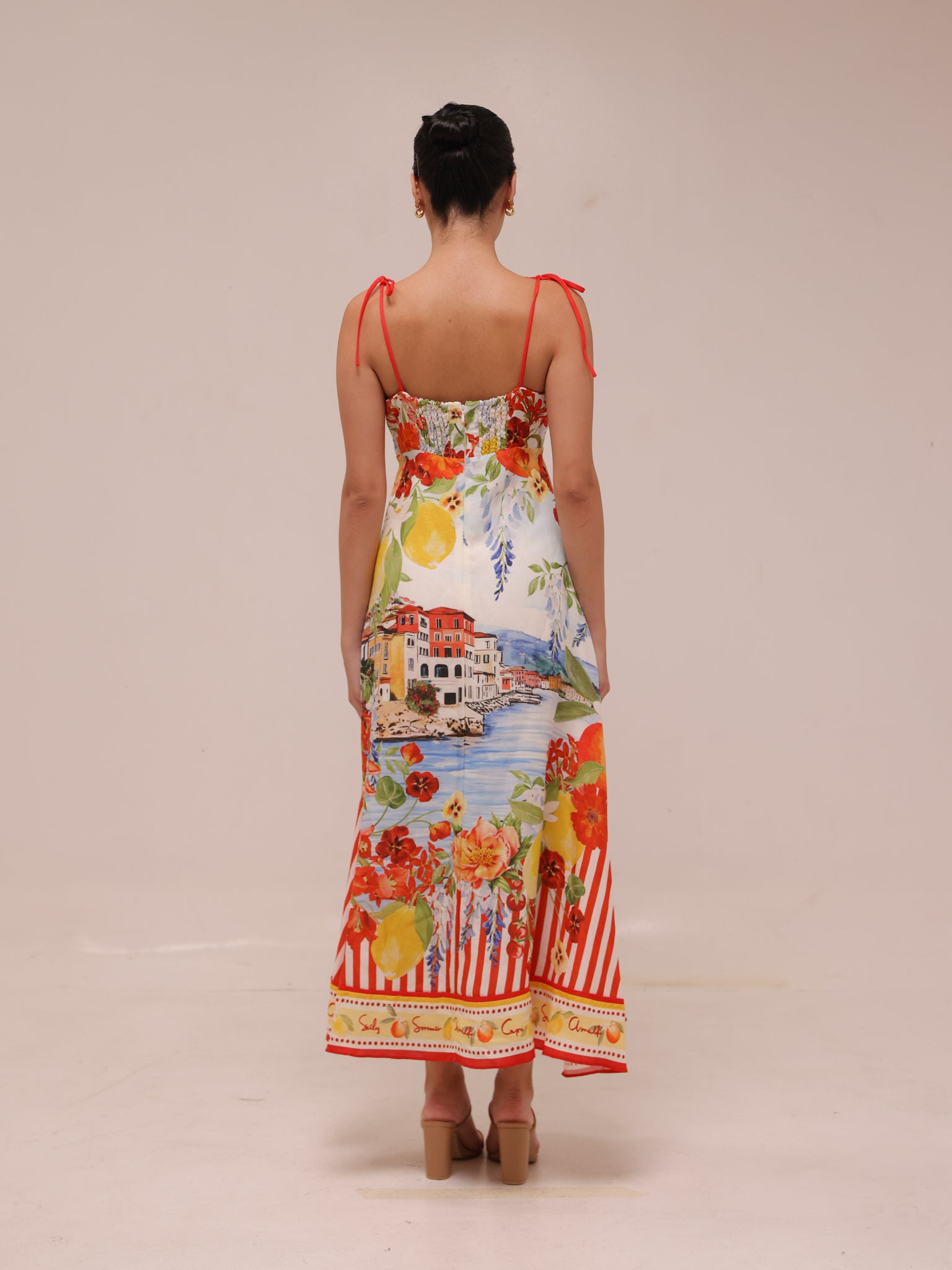 Sicilia Printed Midi Dress
