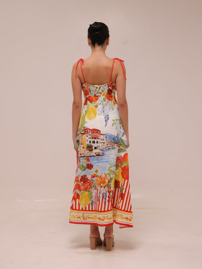 Sicilia Printed Midi Dress