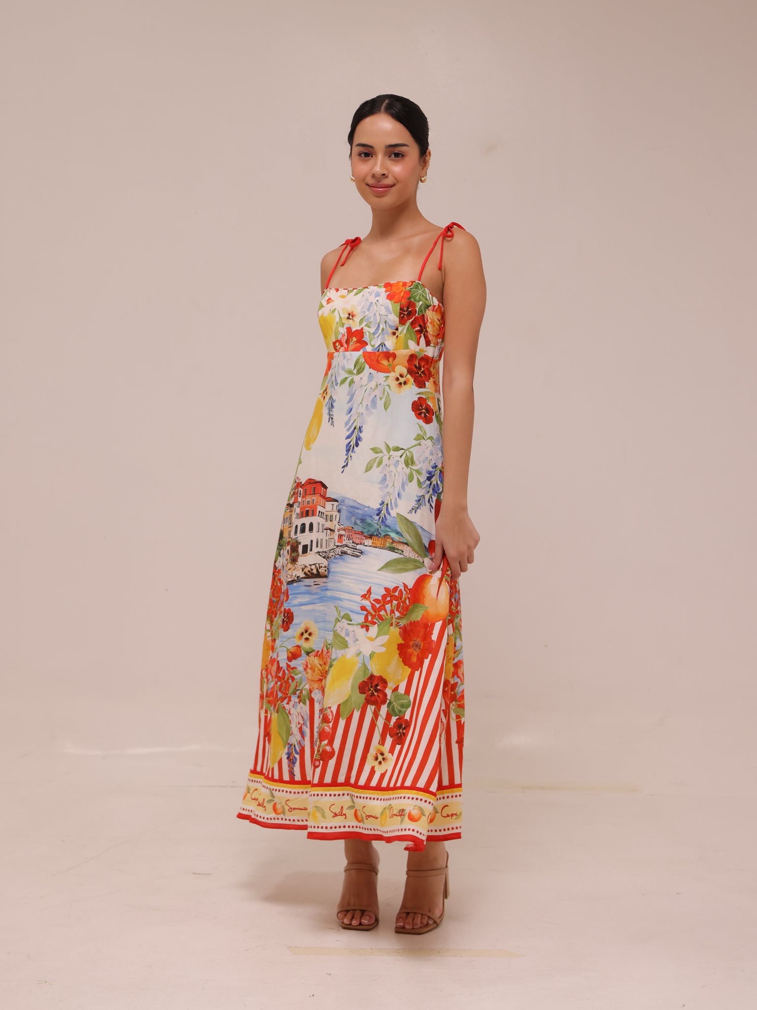 Sicilia Printed Midi Dress