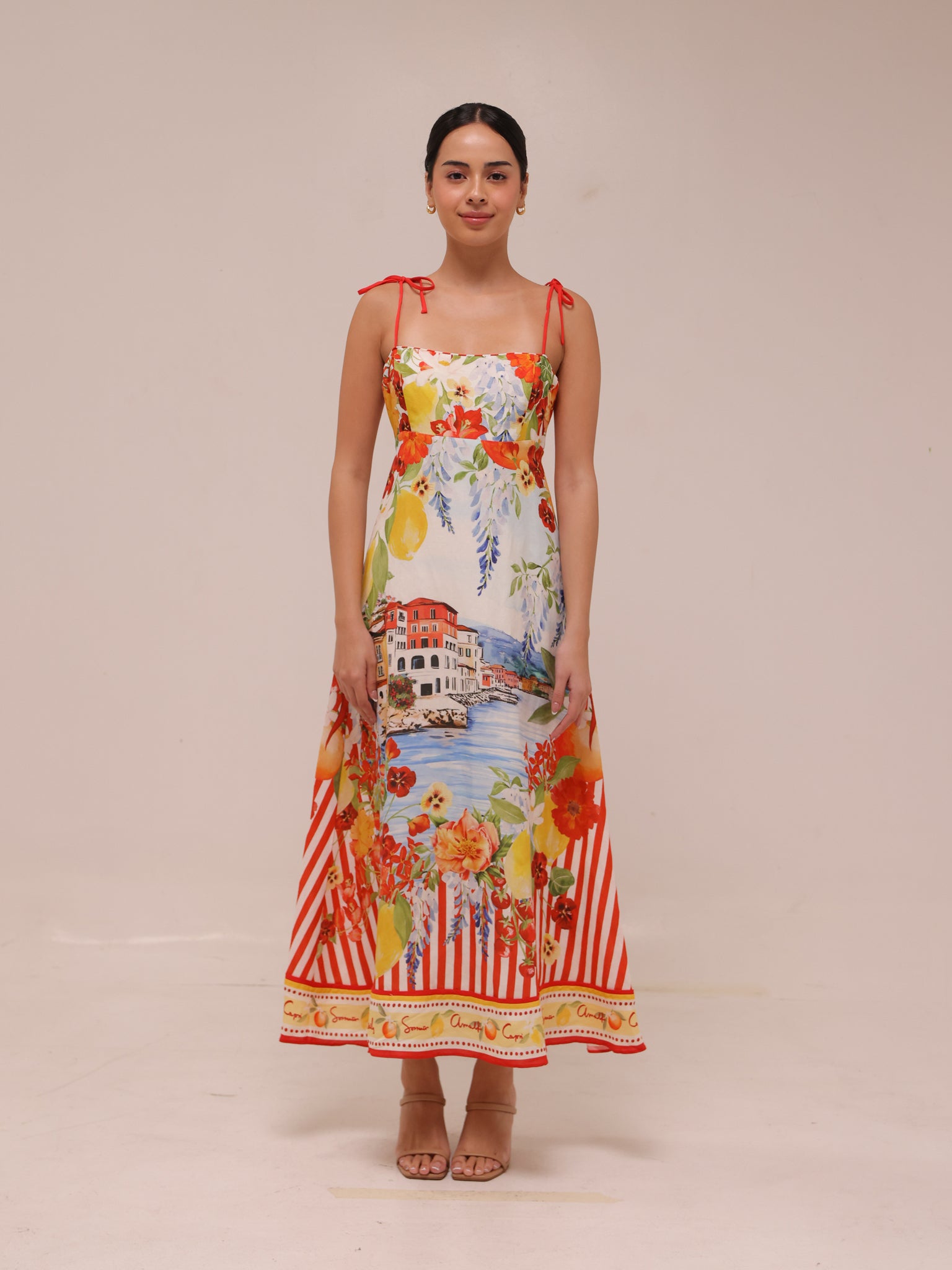 Sicilia Printed Midi Dress