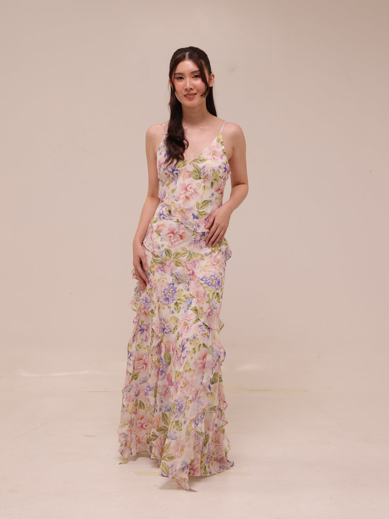 Poppy Ruffle Gown
