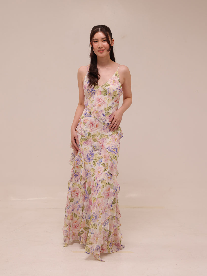 Poppy Ruffle Gown