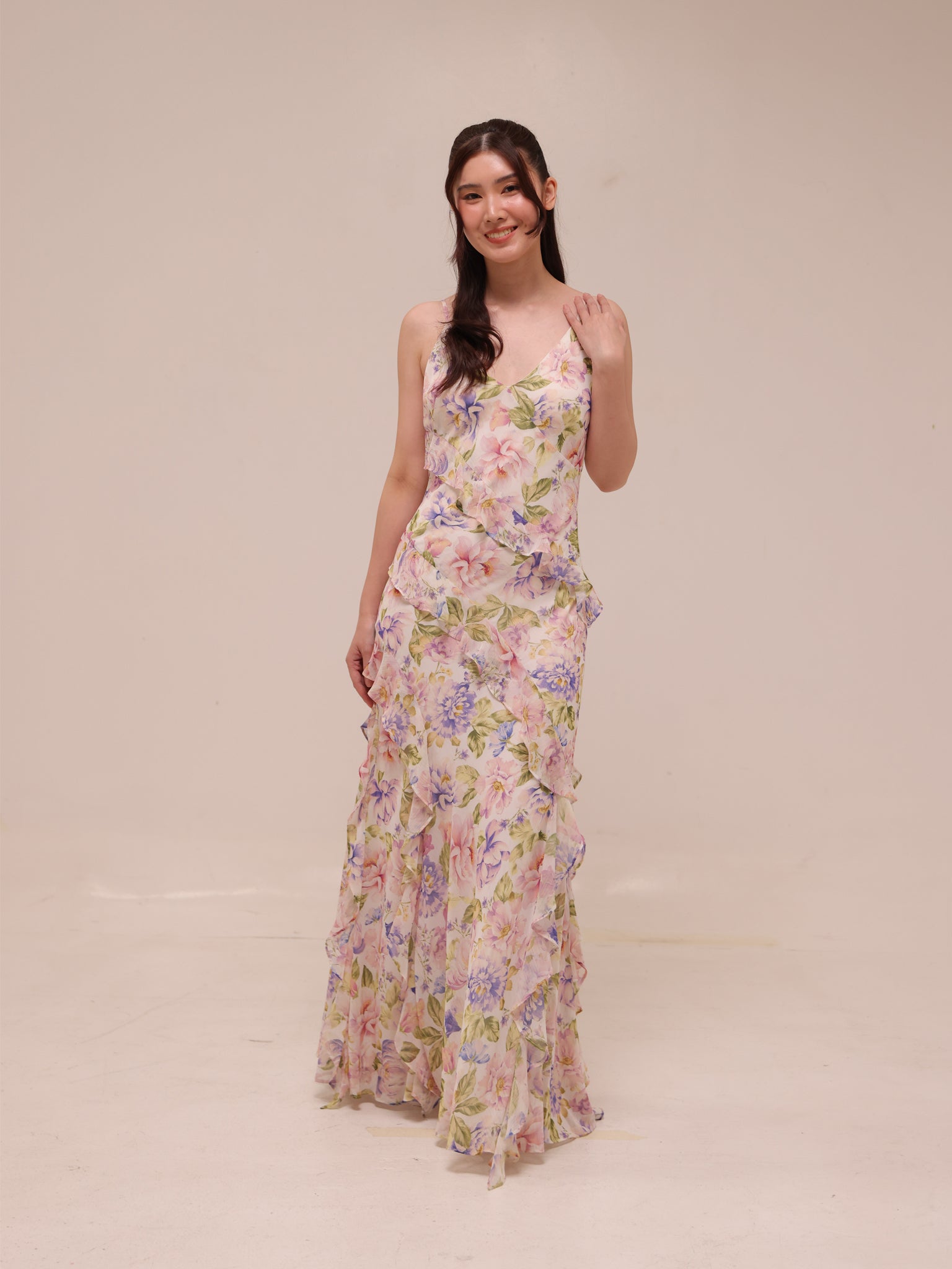 Poppy Ruffle Gown