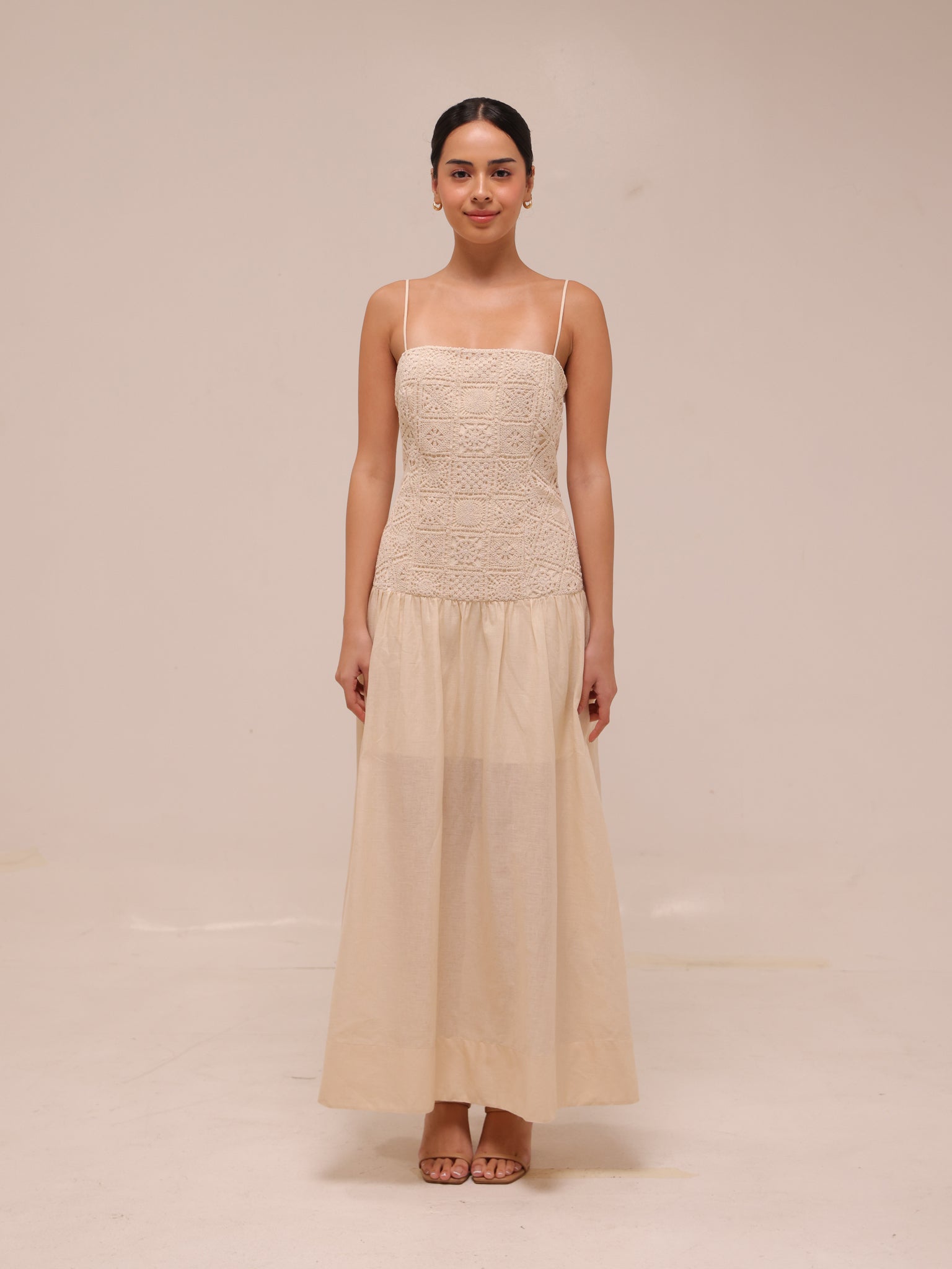 Cara Crochet Midi Dress