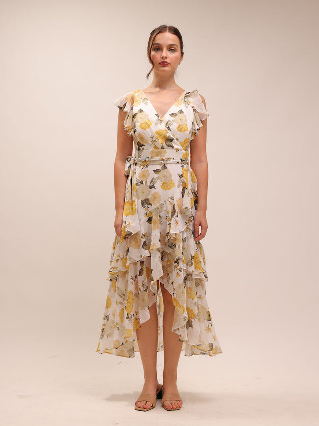 Tiffany Wrap Midi Dress