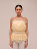 Strapless Tulle Banduea Top Yellow