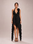 Garden of Eden Mini Dress in Black