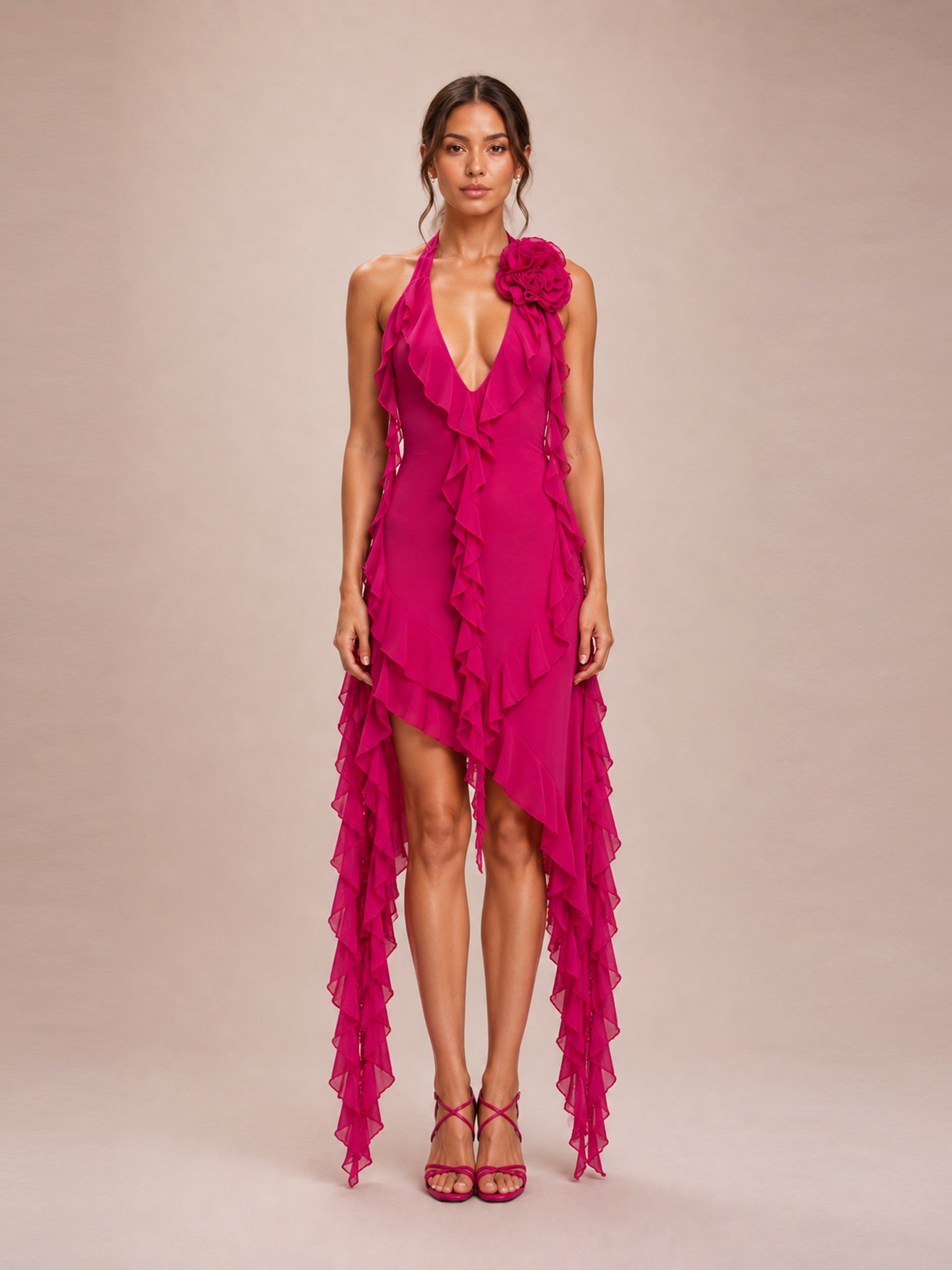 Garden of Eden Mini Dress in Pink