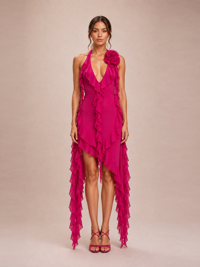 Garden of Eden Mini Dress in Pink