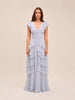 Adriana Silk Blend Gown in Light Blue